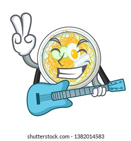 With guitar naengmyeon isolated with in the character