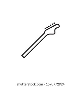 Guitar neck icon design template vector isolated
