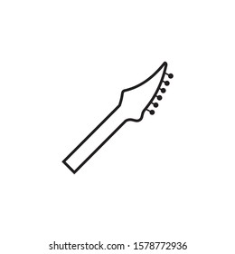 Guitar neck icon design template vector isolated
