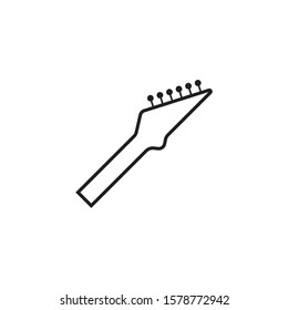 Guitar neck icon design template vector isolated