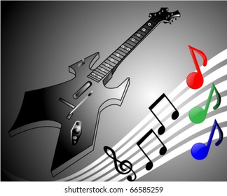 Guitar and notes