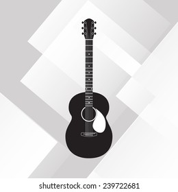 Guitar on  background