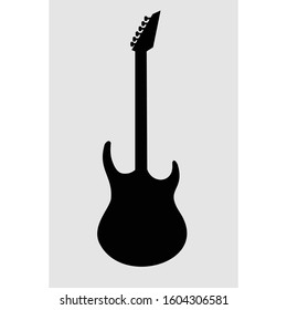 Guitar on a gray background.Icon.Vector