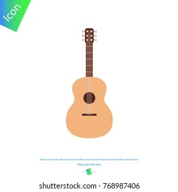 Guitar on white background