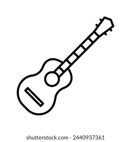 Guitar on white background. Perfect use for web, pattern, design, icon, ui, ux, etc.