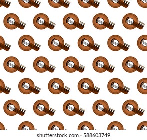 Guitar pattern. Vector background