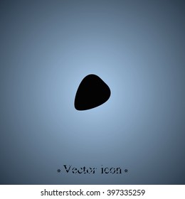 Guitar pick icon.