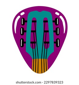 Icono de selección de guitarra Ilustración vectorial de diseño plano