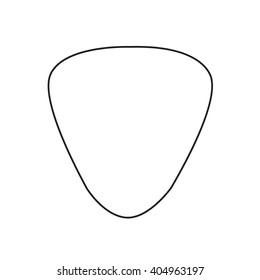 Guitar pick icon Illustration design