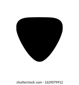 Guitar pick icon, musical instrument vector illustration.