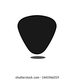 Guitar pick icon in a simple design