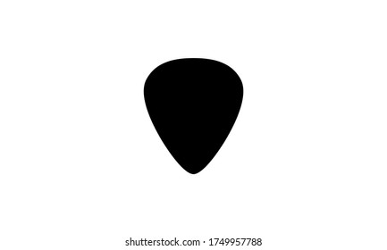 Guitar pick icon in simple vector illustration