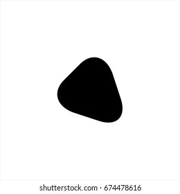 Guitar pick icon in trendy flat style isolated on background. Guitar pick icon page symbol for your web site design Guitar pick icon logo, app, UI. Guitar pick icon Vector illustration, EPS10.