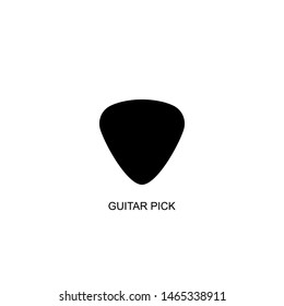 guitar pick icon vector black design