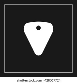 guitar pick icon. guitar pick vector illustration