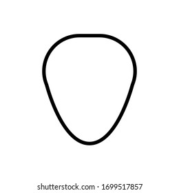 Icono de guitarra aislado