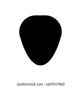 Guitar pick icon vector isolated