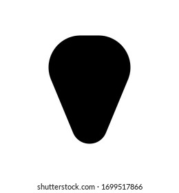 Guitar pick icon vector isolated