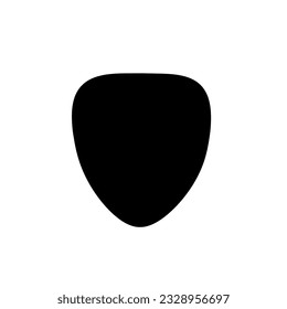 Gitarre Picksymbol Vektorgrafik einzeln auf weißem Hintergrund. Vektorgrafik.