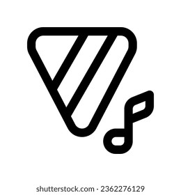 guitar pick icon. vector icon for your website, mobile, presentation, and logo design.