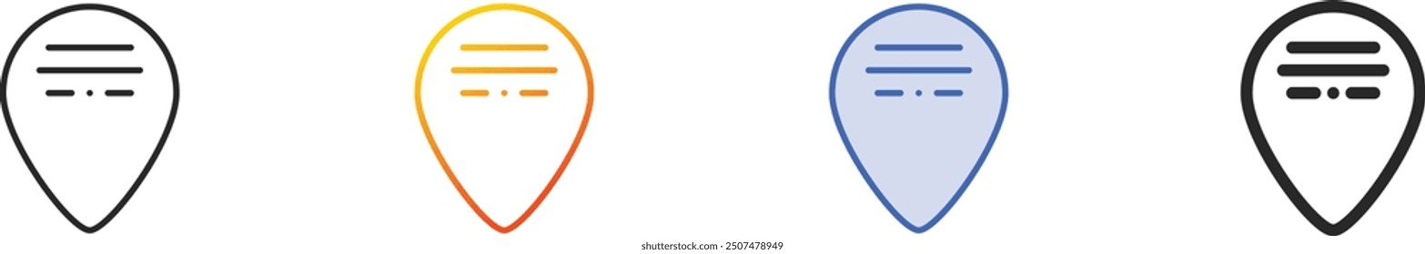 guitar pick icon.Thin Linear, Gradient, Blue Stroke and bold Style Design Isolated On White Background