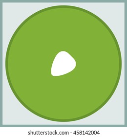 Guitar pick line icon.