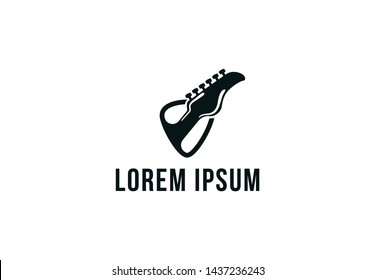 Guitar, Guitar Pick Logo Designs