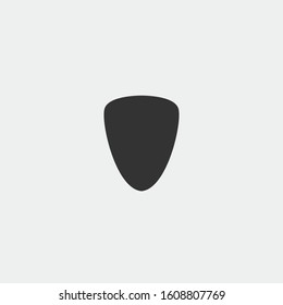 Guitar pick vector icon string player musical instrument