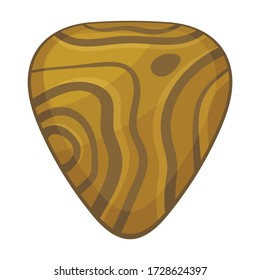 Guitar pick vector icon.Cartoon vector icon isolated on white background guitar pick.