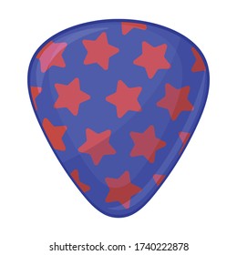 Guitar pick vector icon.Cartoon vector icon isolated on white background guitar pick.