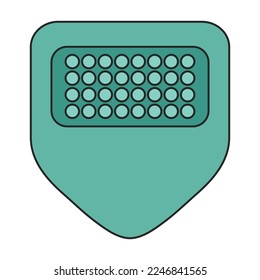 Guitar pick vector icon.Color vector icon isolated on white background guitar pick.
