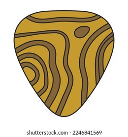 Guitar pick vector icon.Color vector icon isolated on white background guitar pick.