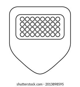 Guitar pick vector icon.Outline vector icon isolated on white background guitar pick.