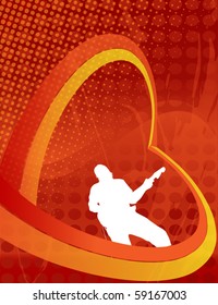 Guitar Player Illustration