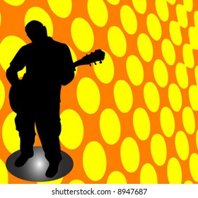 Guitar Player Illustration