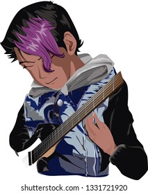 Guitar Player Vector