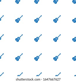 Icono de guitarra perfectamente aislado en fondo blanco. Icono de guitarra rellena editable. Icono de guitarra para web y móvil.