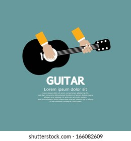 Guitar Playing Vector Illustration