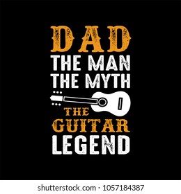 Guitar Saying & quotes. Cooler Dad. 100% vector ready for print, Best for t-shirt, sticker, poster/frame, mug, Pillow, phone & laptop cases.