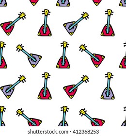 guitar seamless pattern