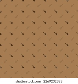 Guitar Seamless Pattern Background. Vector texture illustration.