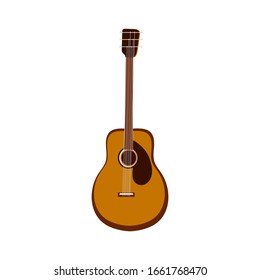 Guitar seamless pattern. Stringed musical instrument. Vector illustration on a white background.
