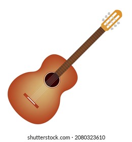 Conjunto de guitarra, icono, vector de stock, logotipo aislado en un fondo blanco. Ilustración