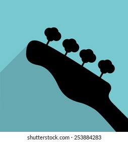 Guitar silhouette