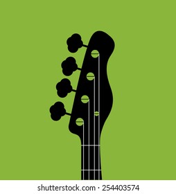 Guitar silhouette