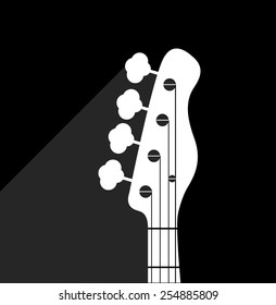 Guitar silhouette