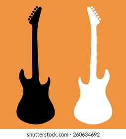 Guitar silhouette