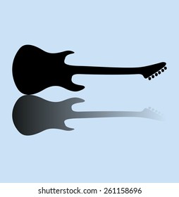 Guitar silhouette