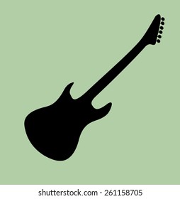 Guitar silhouette