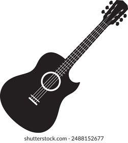 Guitar Silhouette vector illustration file